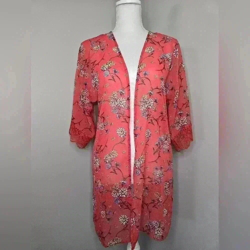 Wildflowers Floral Sheer Kimono